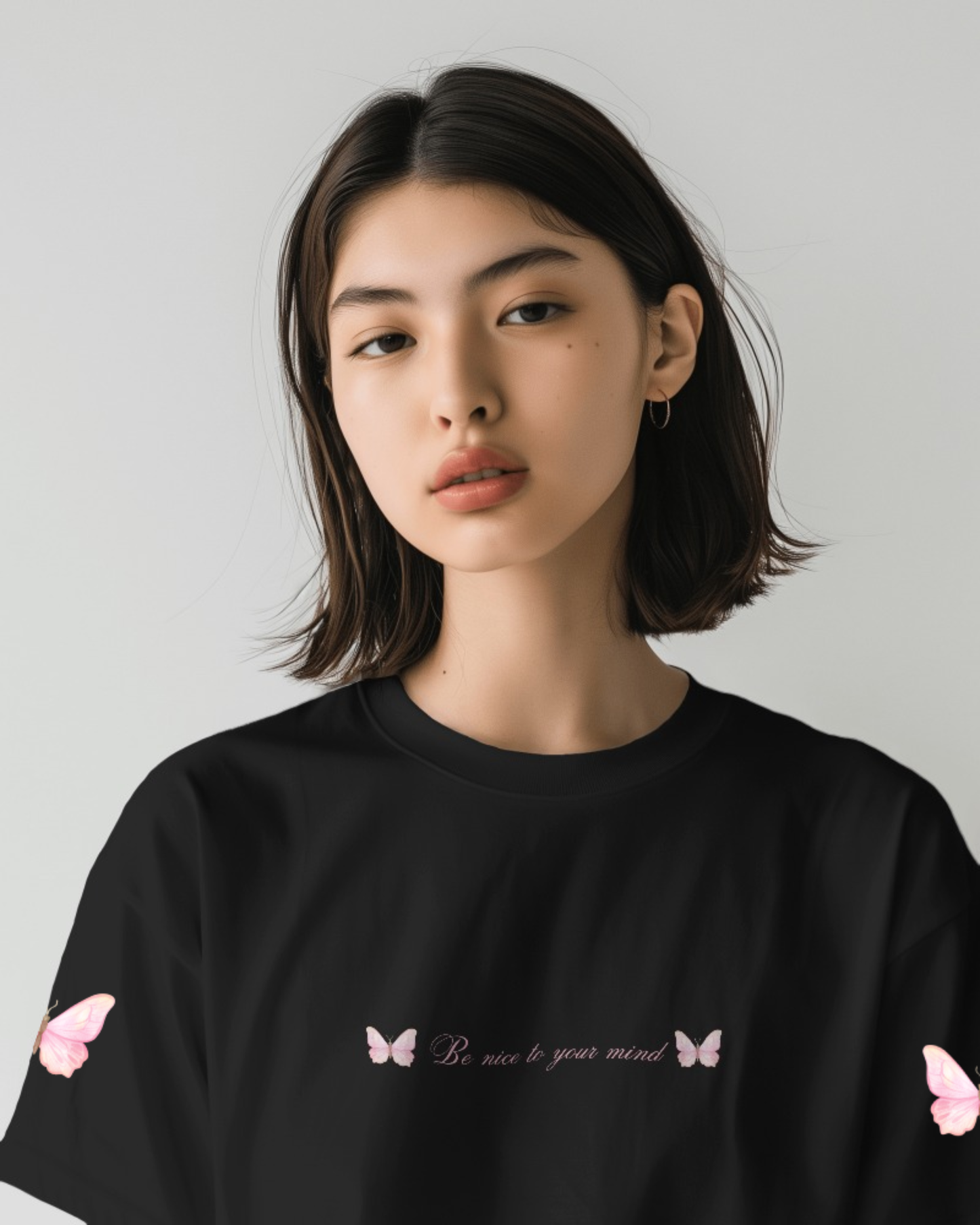 Butterfly sleeve Oversized T-shirt