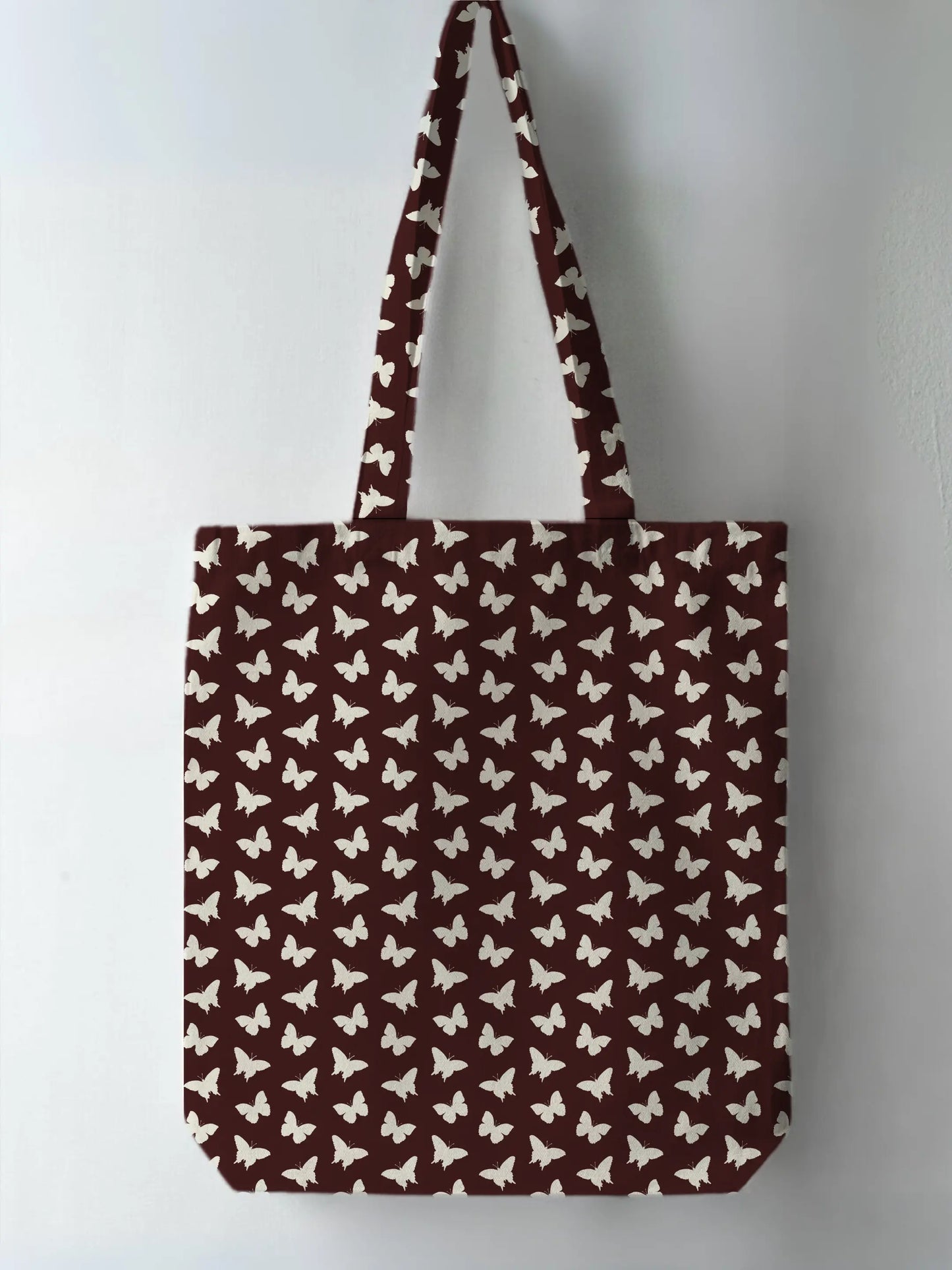 Butterfly Brown Full Print Tote Bag Heart Utopia Full Print Tote Bag Full Print Tote Bag