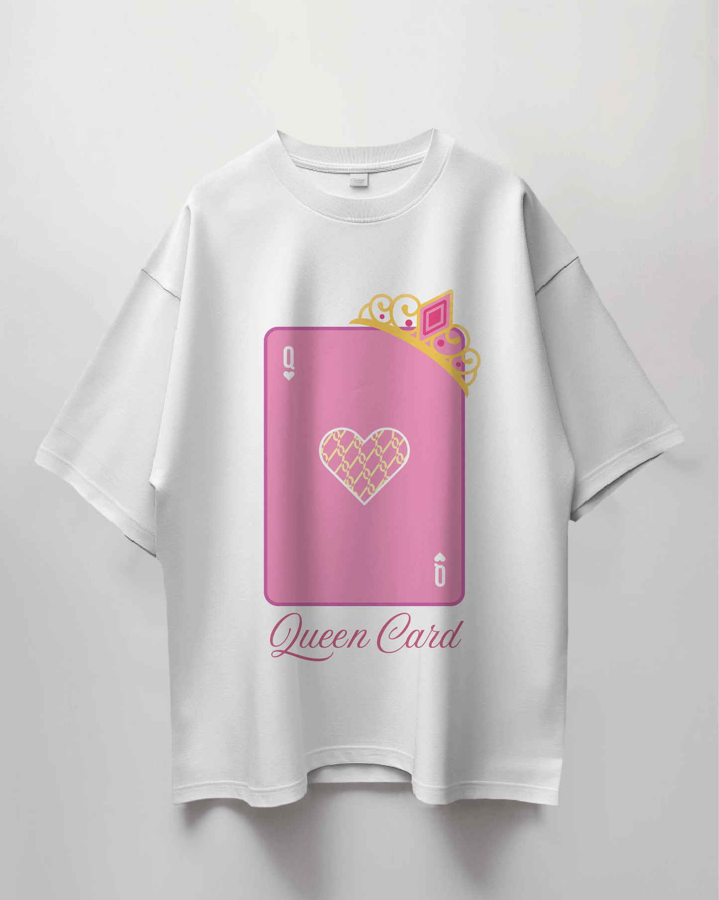 QUEEN CARD Thick Oversized T-shirt