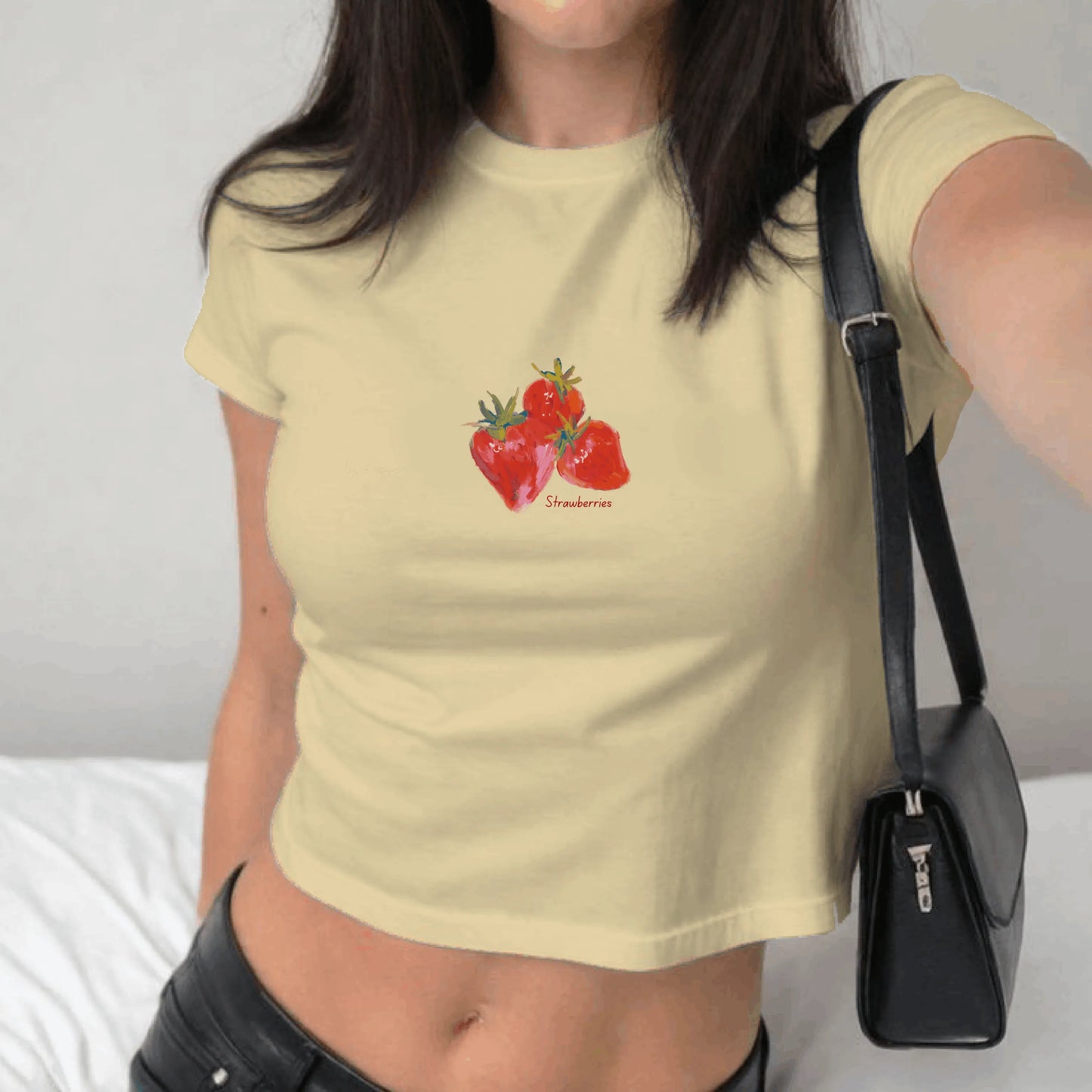 Strawberry Crop Top Heart Utopia
