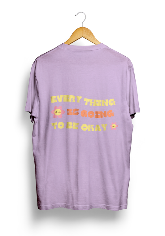 Everything Is Okay Front & Back Oversized T-shirt