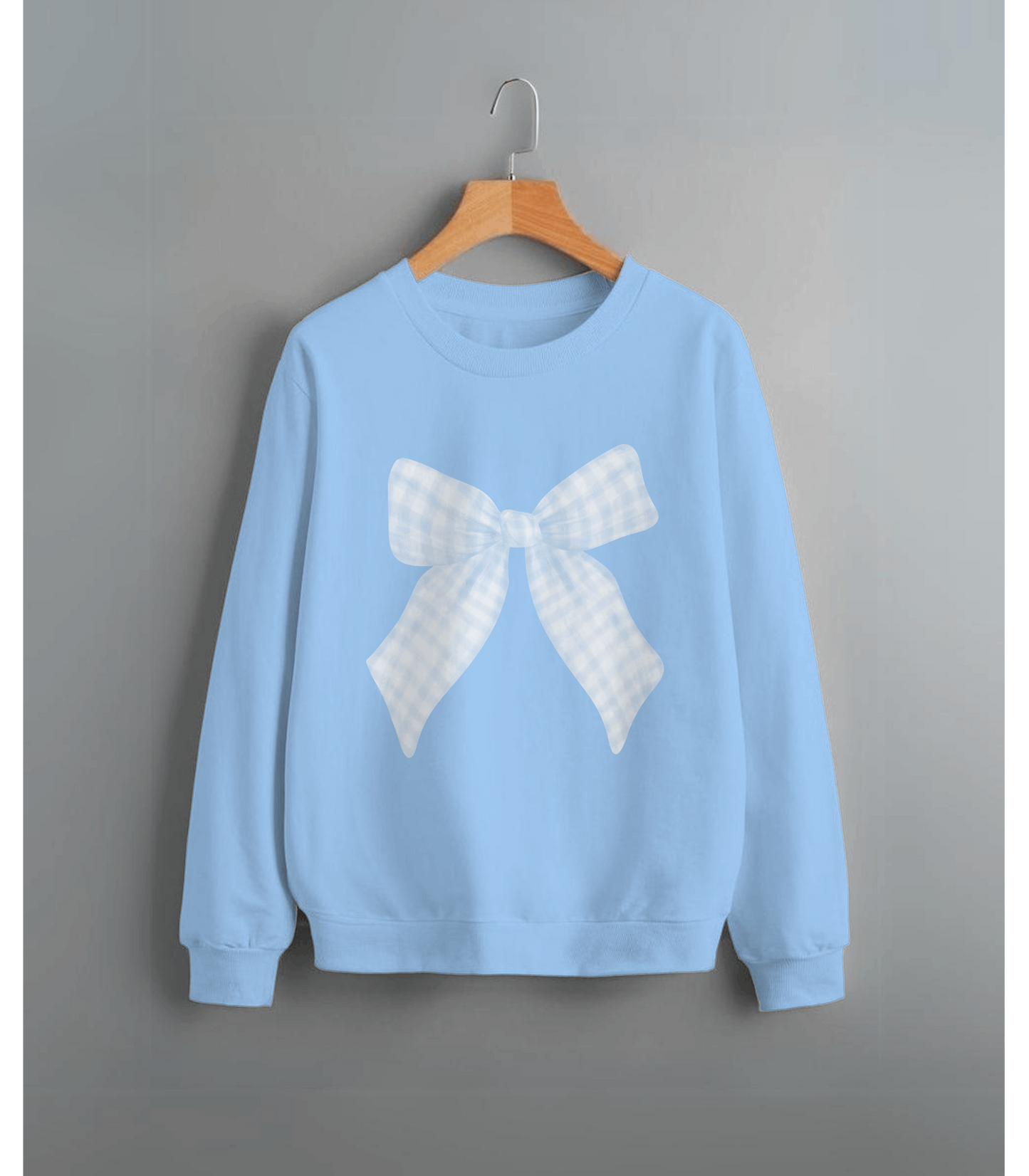 Blue Bow Sweatshirt