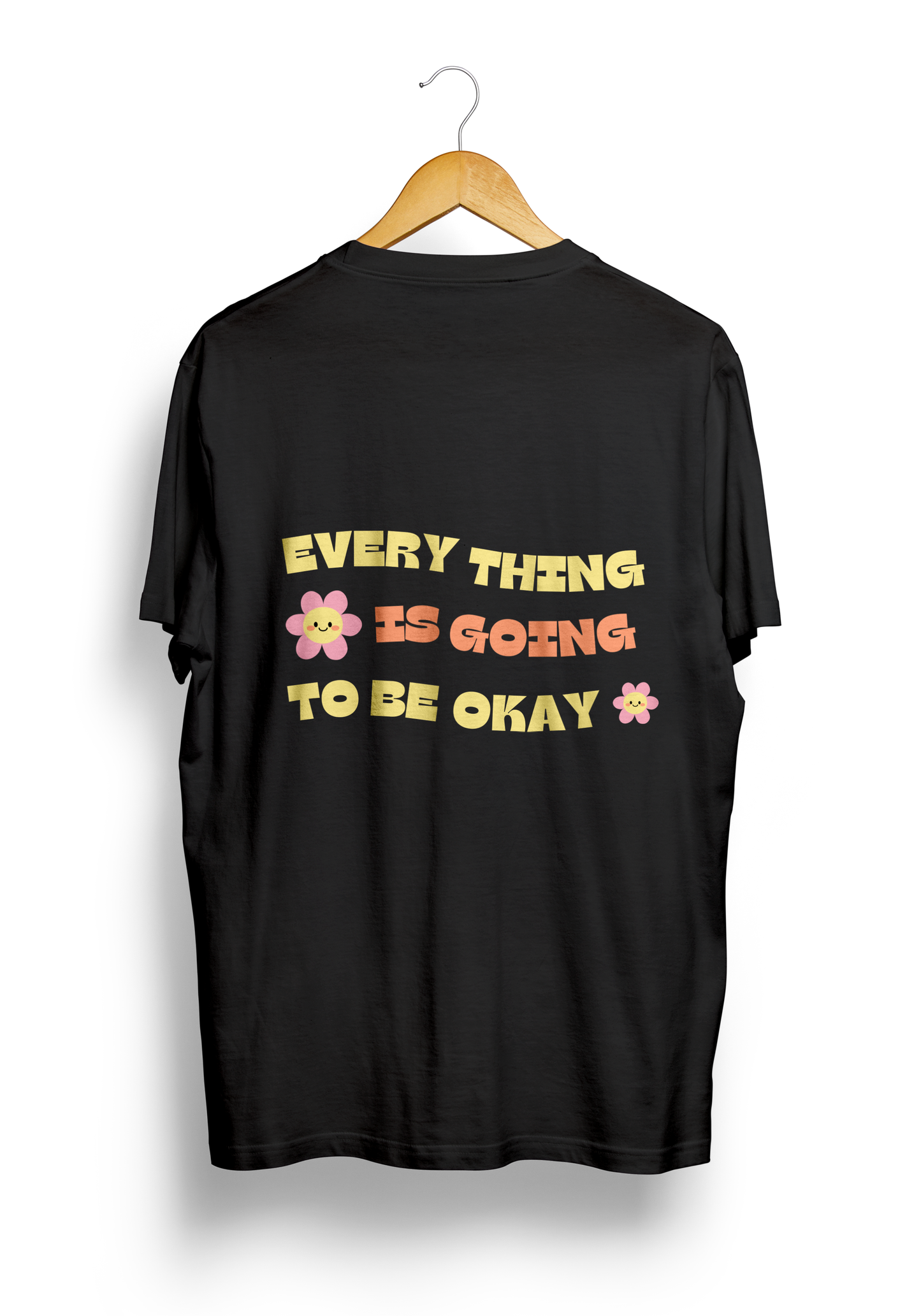 Everything Is Okay Front & Back Oversized T-shirt