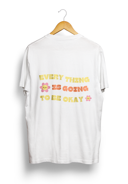 Everything Is Okay Front & Back Oversized T-shirt