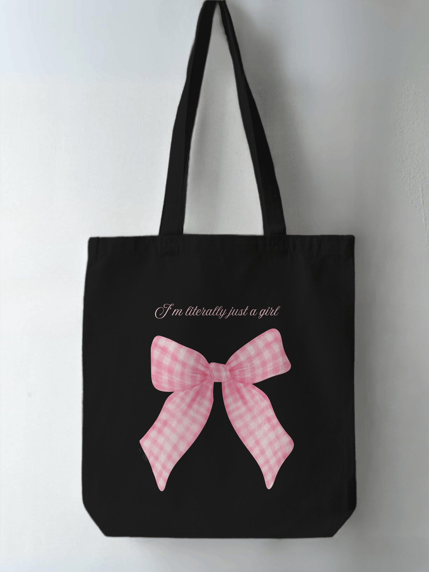 I'm literally just a girl bow Tote Bag