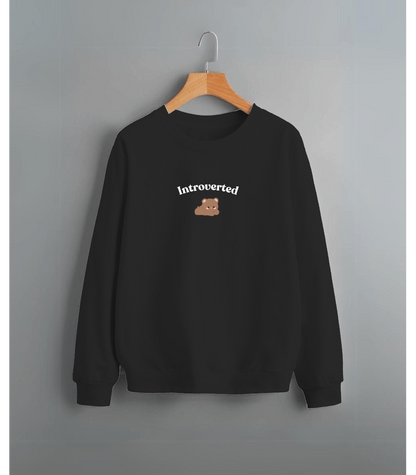 introvert sweatshirt cute aesthetic pinterest black sweatshirt for introverts