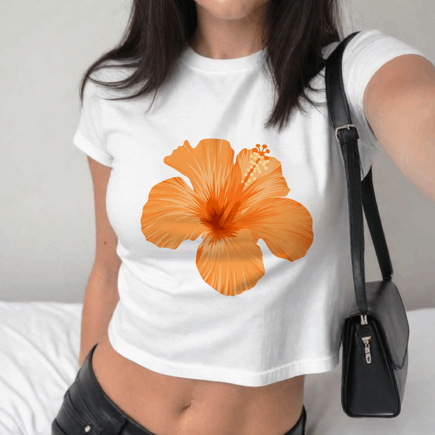 Hibiscus Crop Top