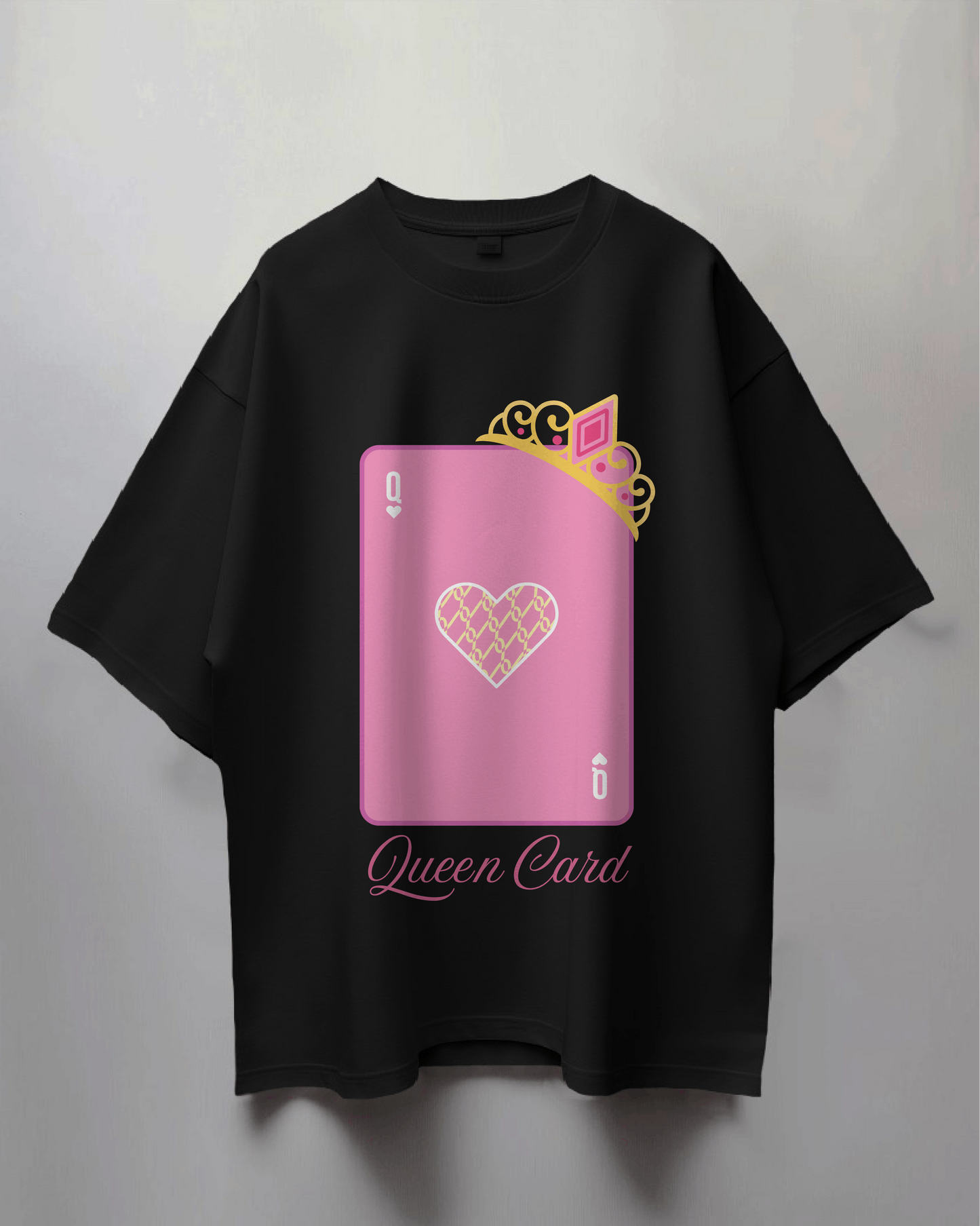 QUEEN CARD Thick Oversized T-shirt