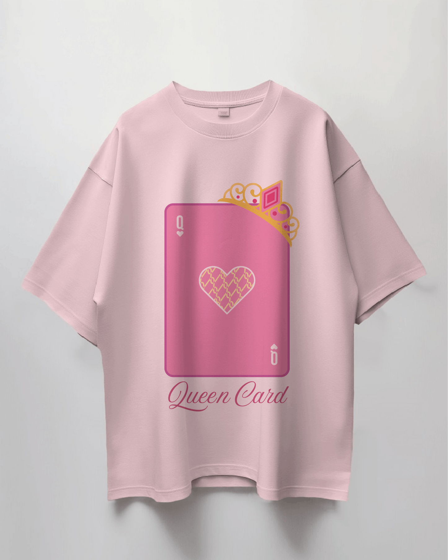 QUEEN CARD Thick Oversized T-shirt