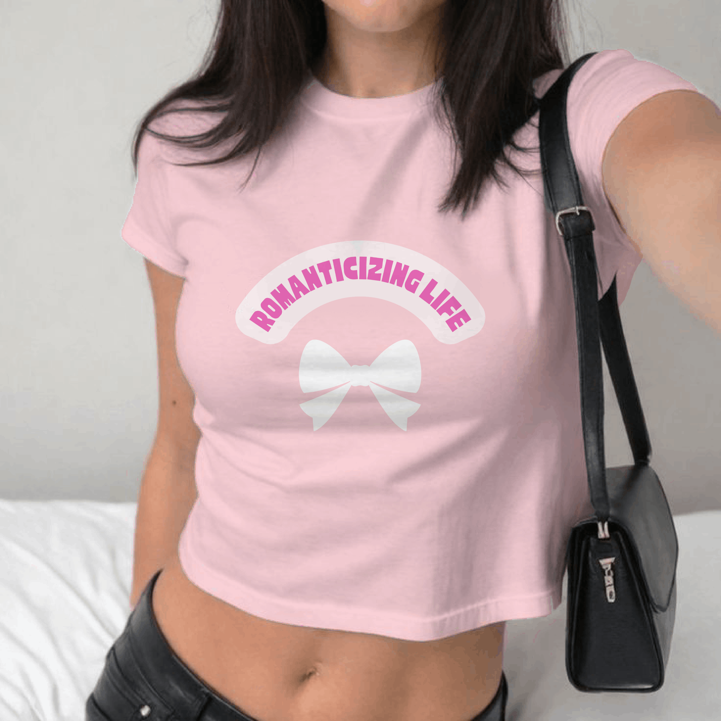 Romanticizing life Crop top