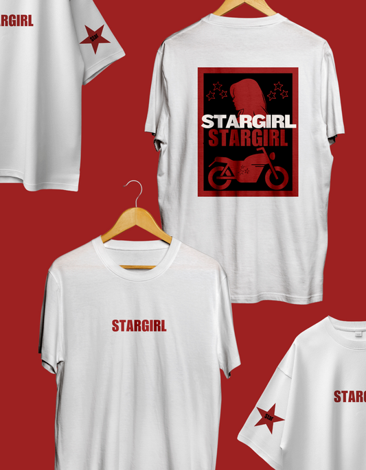 STARGIRL👠 Thick Oversized T-shirt (Front, Back, Sleeve print)