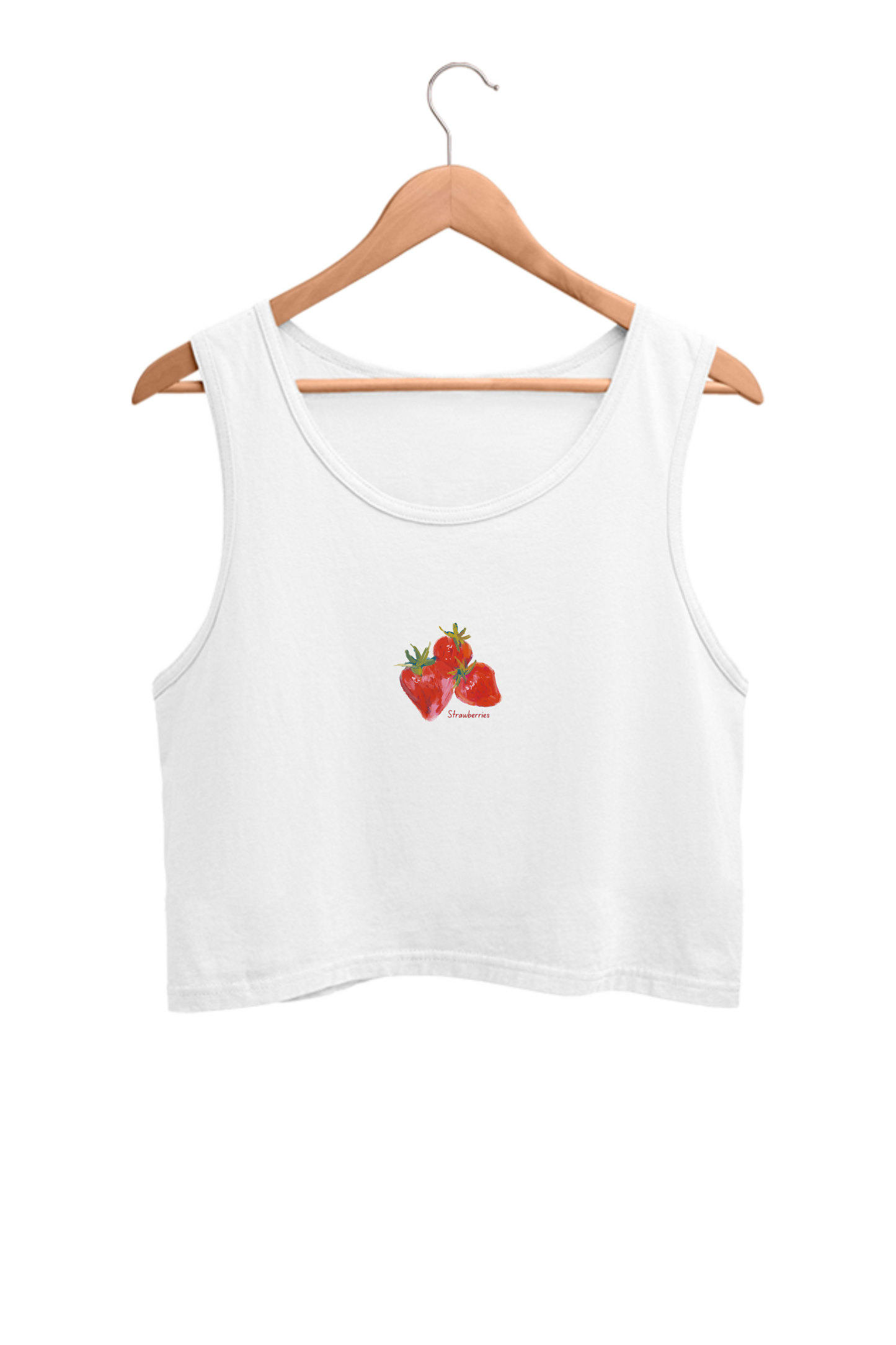 Strawberries Crop Tank Top