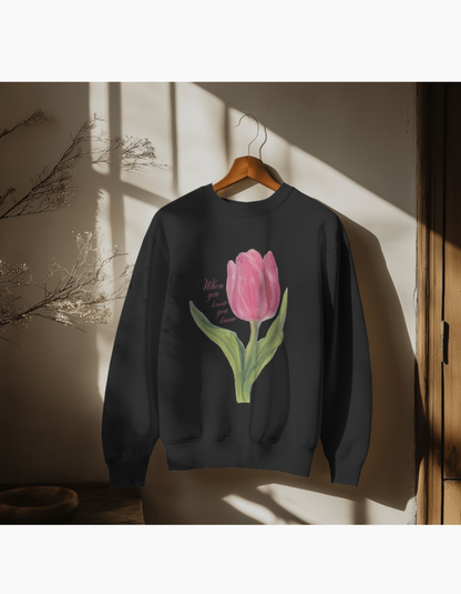 tulip black pinterest sweatshirt