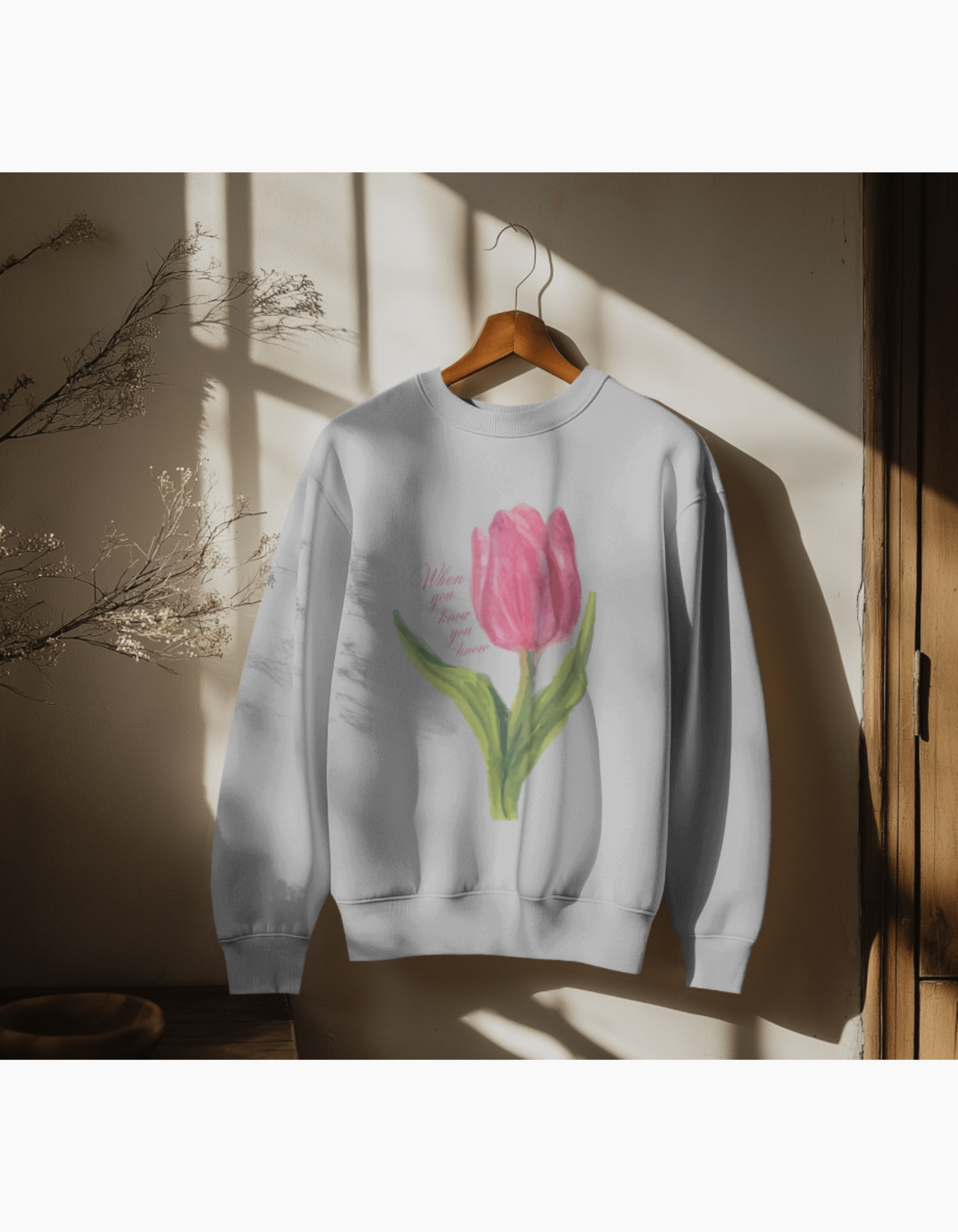 tulip grey pinterest sweatshirt