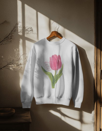 tulip white pinterest sweatshirt