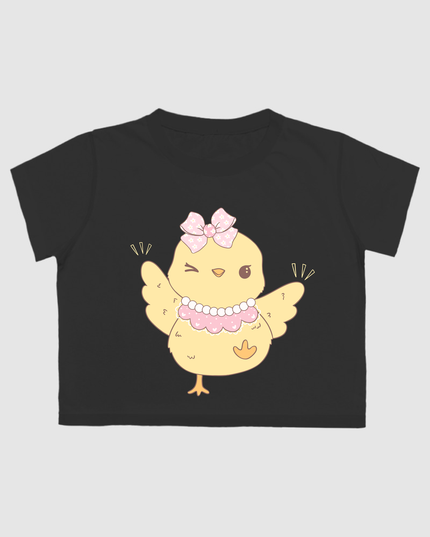 Cute Yellow Duck Crop Top