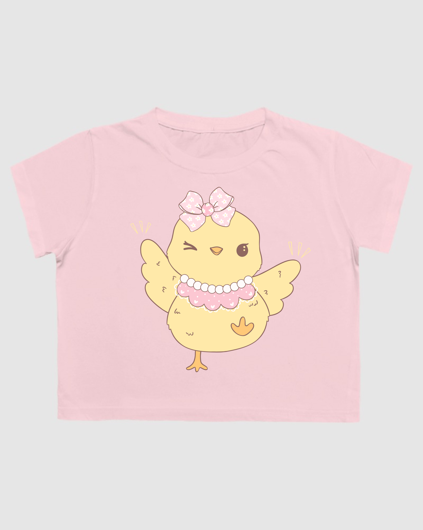 Cute Yellow Duck Crop Top