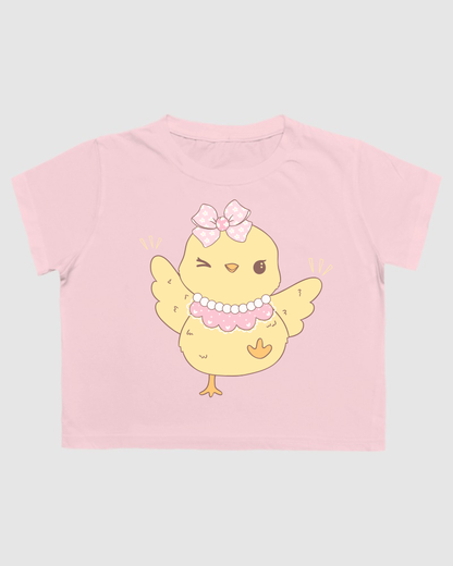 Cute Yellow Duck Crop Top