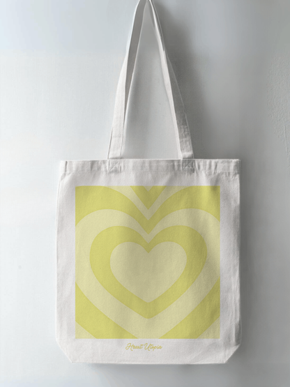 Yellow Heart Tote bag